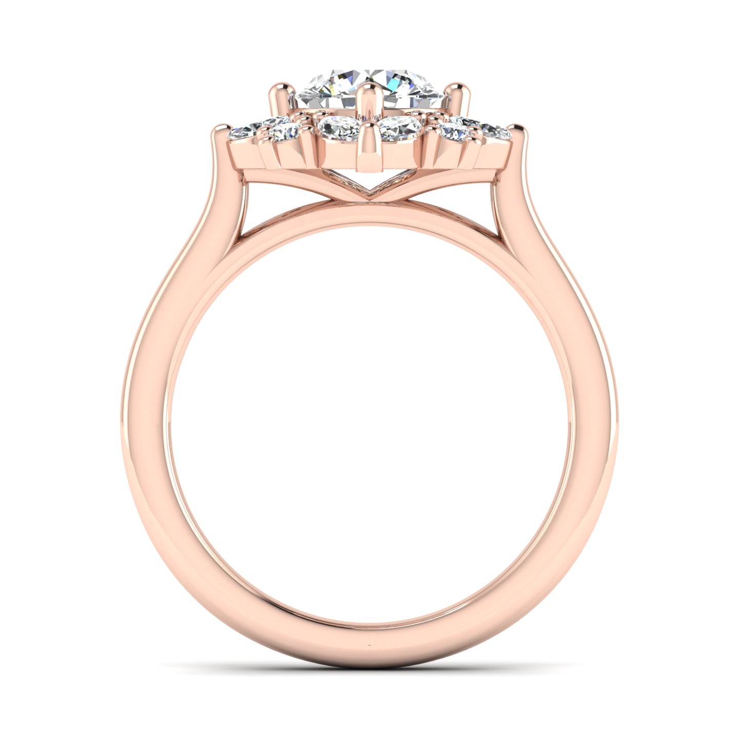 Samantha Marquise Halo Engagement Ring